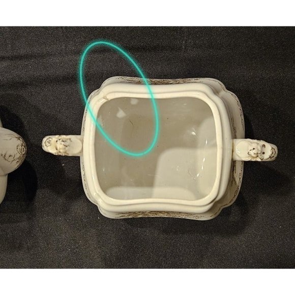 Semi-Porcelain Henry Alcock England Teapot Set -MAJOR REPAIRS BROKEN/CHIPS (9e3) - Picture 9 of 10